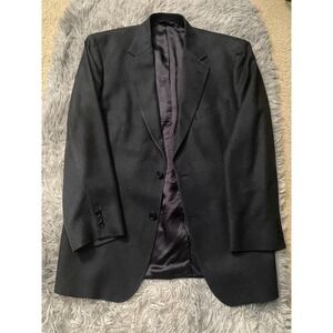 Brooks Brothers 346 Black Wool Blazer Jacket Menswear Classic Style 43R